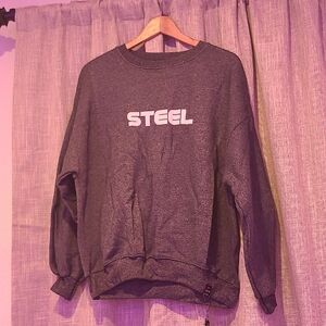 Charcoal Crewneck Men's Sweater